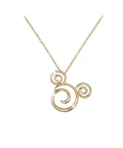 Gold Swirled Mickey Mouse Necklace – 18K $564.48 ADULTS