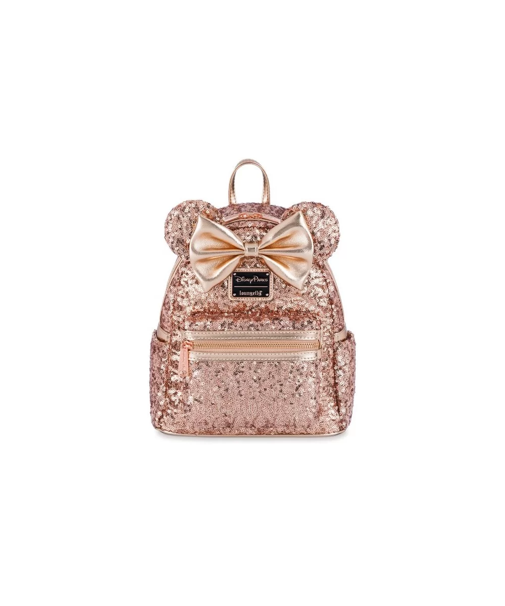 Minnie Mouse Sequin Loungefly Mini Backpack – Rose Gold $34.50 ADULTS