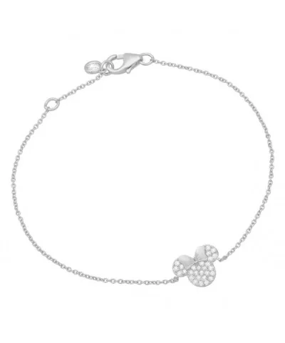 Minnie Mouse Icon Bracelet by CRISLU – Platinum $26.60 ADULTS