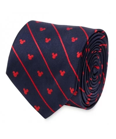 Mickey Mouse Icon Navy Pinstripe Tie for Men $17.92 ADULTS