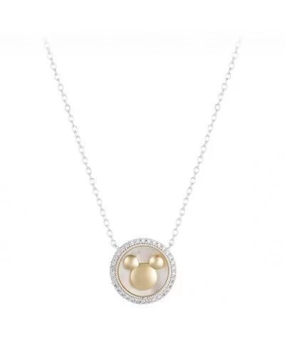 Mickey Mouse Icon Mother of Pearl Necklace $11.24 ADULTS