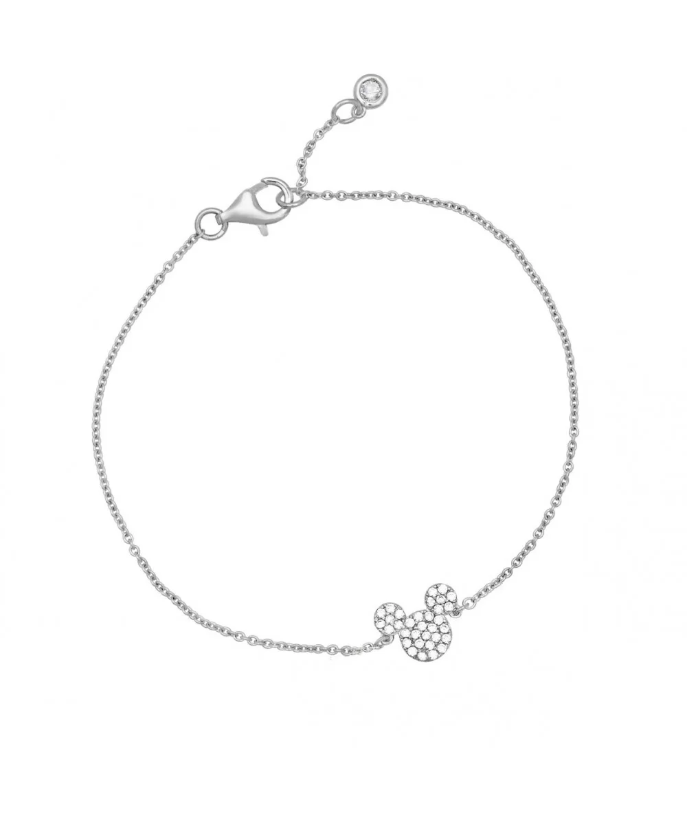 Mickey Mouse Icon Bracelet by CRISLU – Platinum $34.20 ADULTS