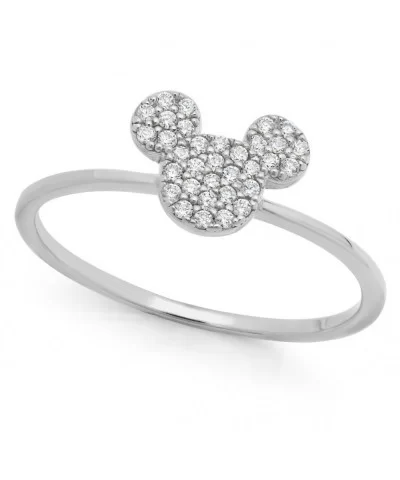 Mickey Mouse Icon Ring by CRISLU – Platinum $32.68 ADULTS