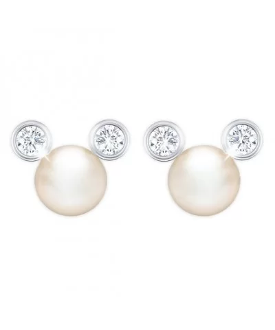 Mickey Mouse Pearl Earrings by CRISLU $45.00 ADULTS