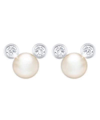 Mickey Mouse Pearl Earrings by CRISLU $45.00 ADULTS