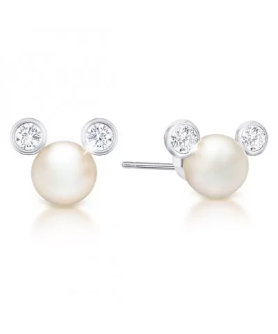 Mickey Mouse Pearl Earrings by CRISLU $45.00 ADULTS