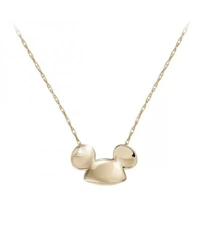 Diamond and 14K Ear Hat Mickey Mouse Ear Hat Necklace $262.68 ADULTS