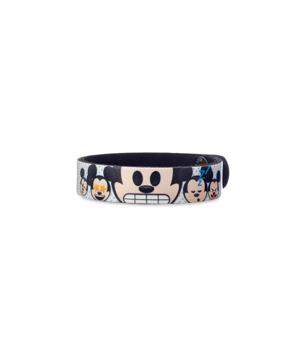 Mickey Mouse Emoji Leather Bracelet – Personalizable $3.44 ADULTS