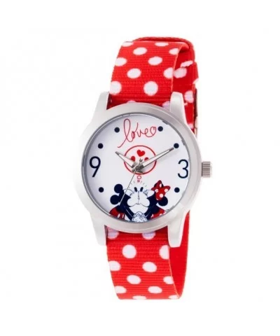 Mickey and Minnie Mouse Polka Dot Watch for Women $15.98 ADULTS