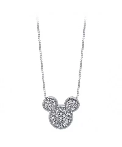 Mickey Mouse Icon Sapphire Pendant Necklace $29.76 ADULTS