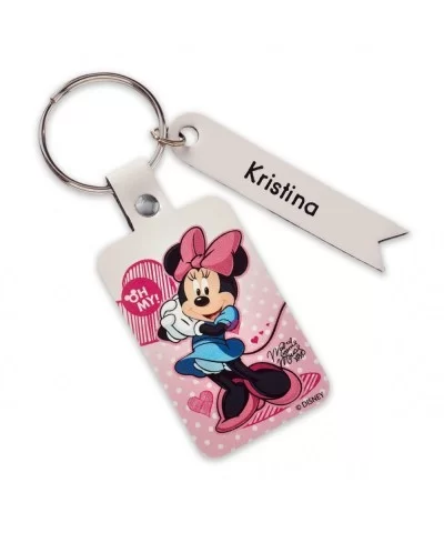 Minnie Mouse Signature Leather Keychain – Personalizable $3.15 ADULTS