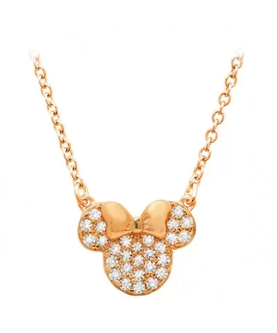 Minnie Mouse Icon Necklace by CRISLU – Rose Gold $34.20 ADULTS