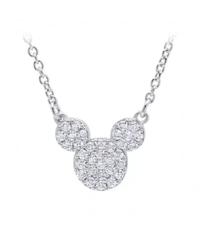 Mickey Mouse Icon Necklace by CRISLU – Platinum $38.00 ADULTS