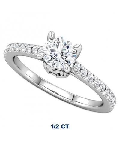 Fantasyland Castle Fairy Tale Diamond Engagement Ring $2,208.00 ADULTS