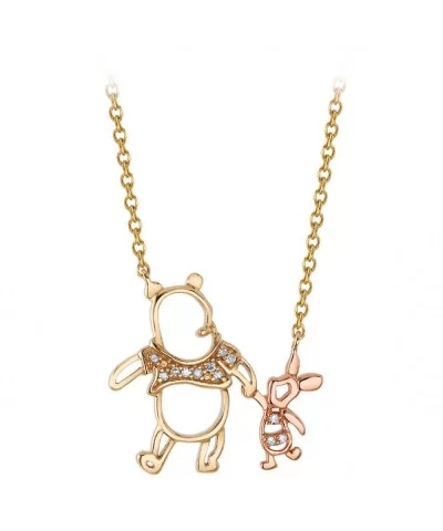 Winnie the Pooh and Piglet Diamond Necklace $19.20 ADULTS