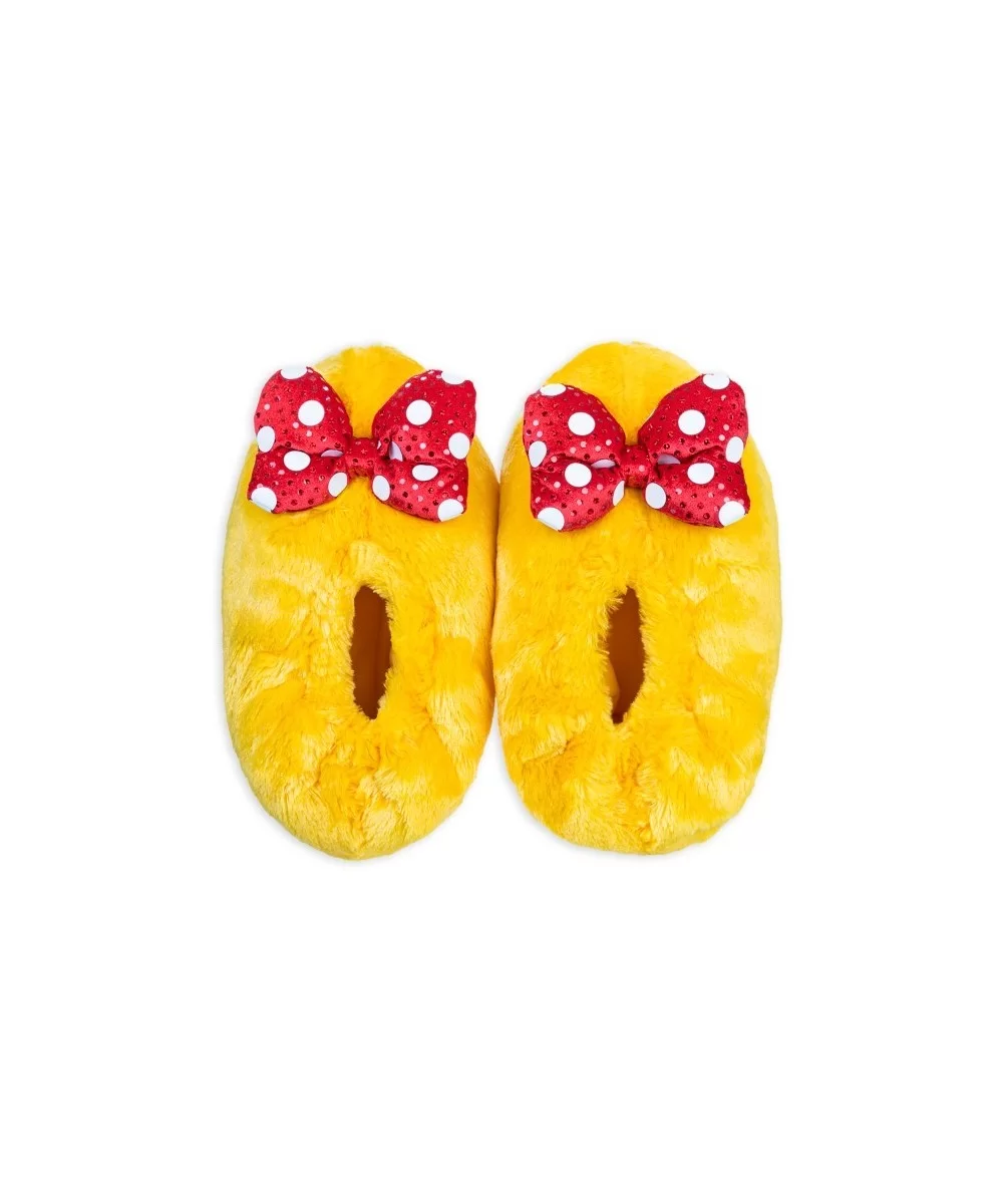 Minnie Mouse Plush Slippers for Adults $6.21 ADULTS