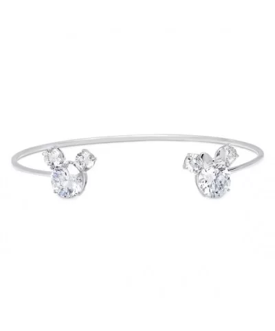 Mickey and Minnie Mouse Cuff Bracelet by CRISLU – Platinum $46.80 ADULTS