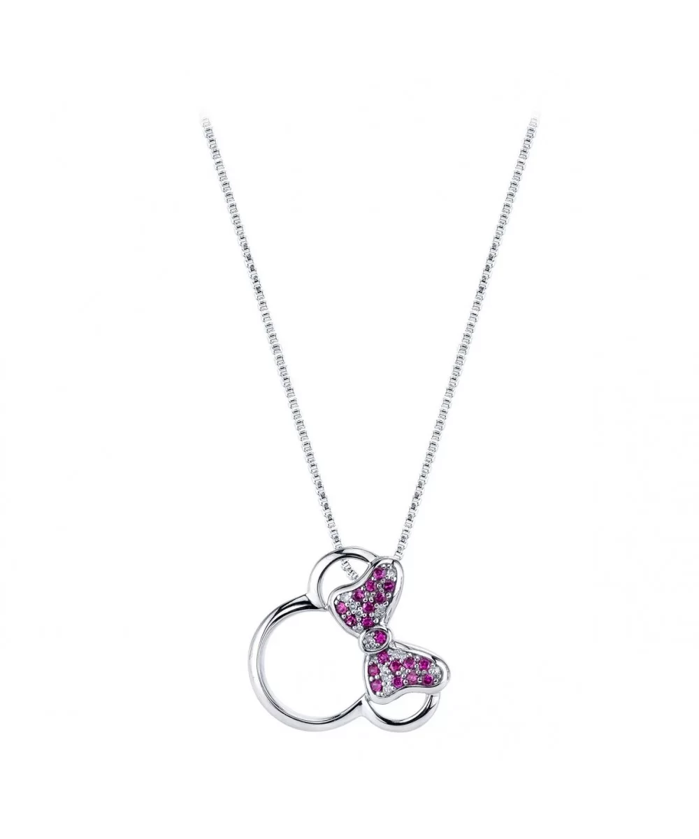 Minnie Mouse Icon Diamond and Ruby Necklace $41.98 ADULTS